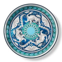 New De Morgan Stylized Dragons Lacquer Tray Tableware|Decorative Accents