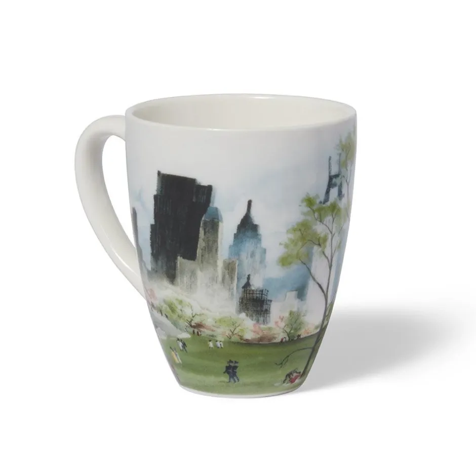 New Dehn Spring in Central Park Covered Mug with Tea Infuser Tableware