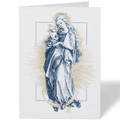Online Dürer: Virgin on the Crescent Fine Holiday Cards with Lined Envelopes and Foil Seals Holiday Cards