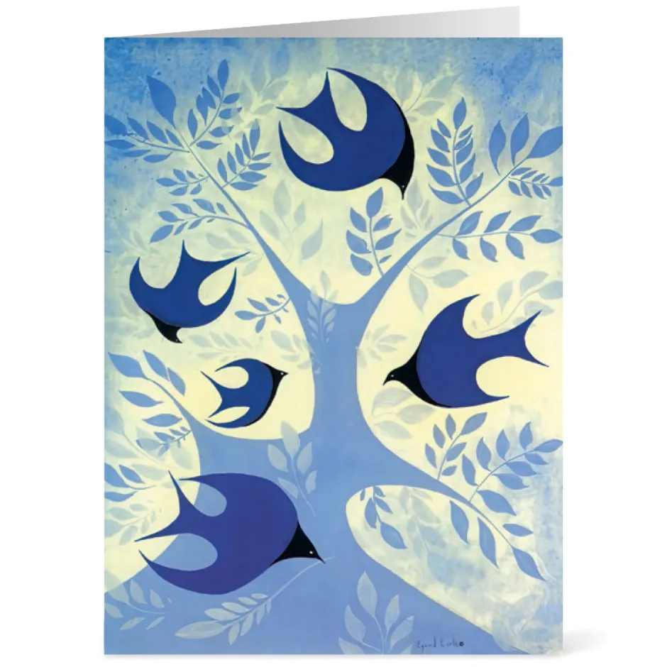 Online Earle: Blue Doves of Peace Holiday Cards Holiday Cards