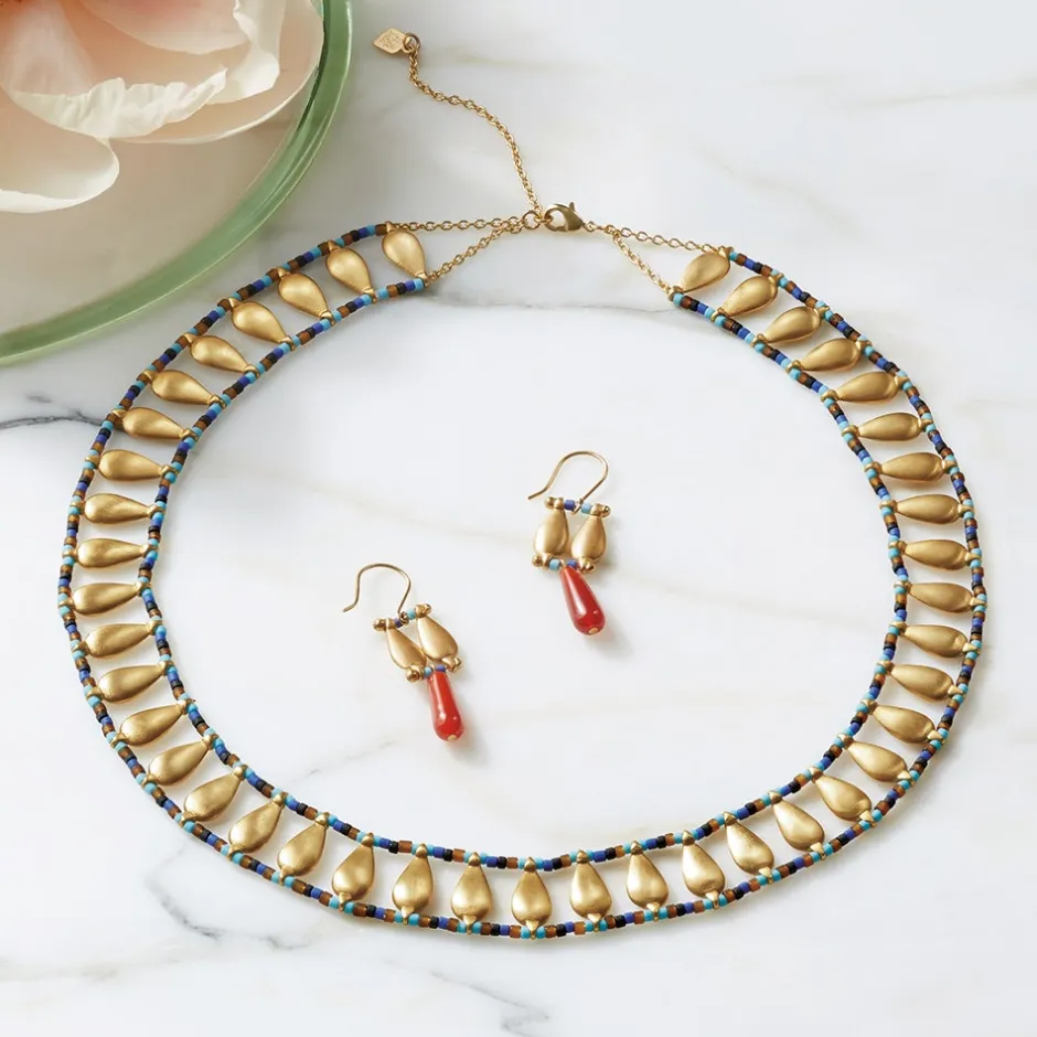 Outlet Egyptian Fringe Collar Necklace Necklaces