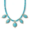 Outlet Egyptian Hathor Turquoise Multi-Drop Necklace Necklaces