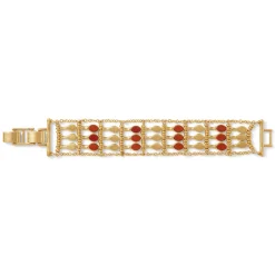 Outlet Egyptian Nefer Amulet Red Jasper Ladder Bracelet Bracelets