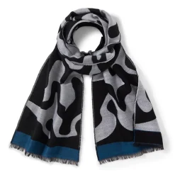 Hot Egyptian Swirled Glass Unisex Oblong Jacquard Scarf Scarves & Wraps