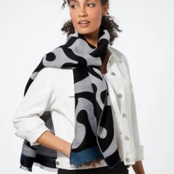 Hot Egyptian Swirled Glass Unisex Oblong Jacquard Scarf Scarves & Wraps