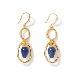 Discount Etruscan Lapis Double-Drop Earrings Earrings