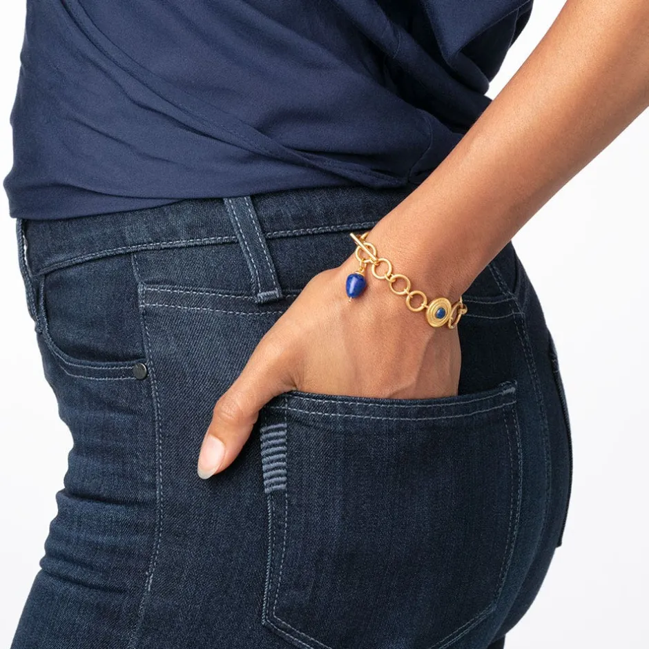 Etruscan Lapis T-Bar Bracelet Bracelets