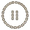 European Buckle Enamel Collar Necklace and Drop Earrings Set Jewelry Sets