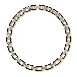 European Buckle Enamel Collar Necklace and Drop Earrings Set Jewelry Sets