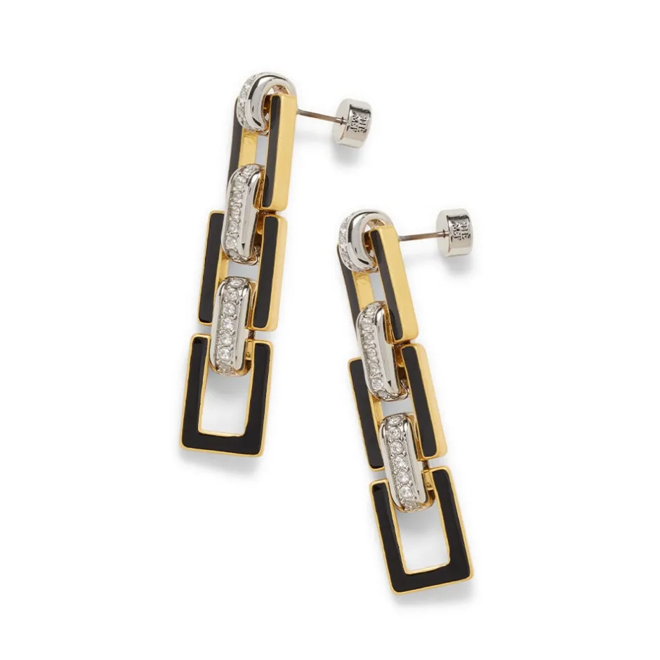 Discount European Buckle Enamel Drop Earrings Earrings