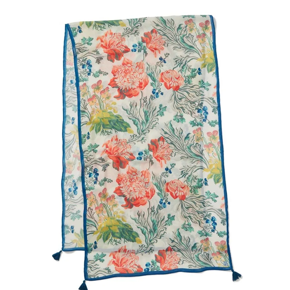European Floral Shawl Scarves & Wraps