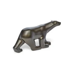 Clearance François Pompon: Polar Bear Small Black Sculpture Sculpture
