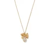 French Wreath Bow Pendant Necklace Necklaces