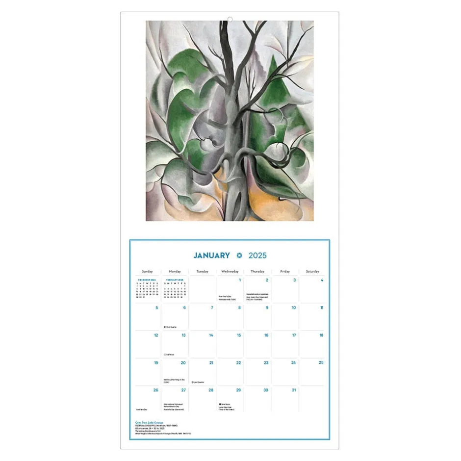 New Georgia O'Keeffe Wall Calendar 2025 Calendars