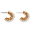 New Golden Disc Huggie Earrings Earrings