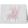 Outlet Gordon: Santa Riding Reindeer Fine Holiday Cards Holiday Cards