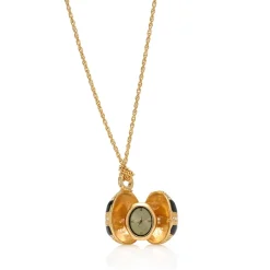 Hand-Enameled Egg Pendant Watch Watches