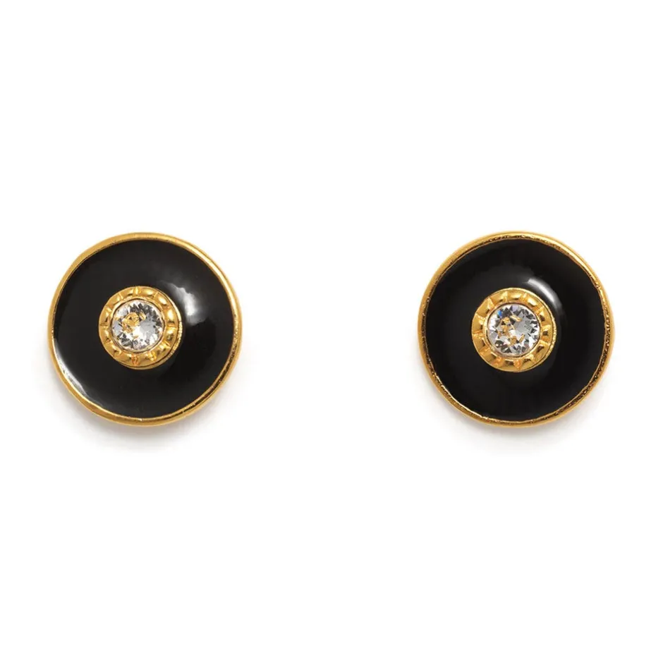 Clearance Hand-Enameled Jeweled Earrings Earrings