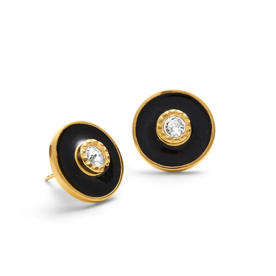 Clearance Hand-Enameled Jeweled Earrings Earrings