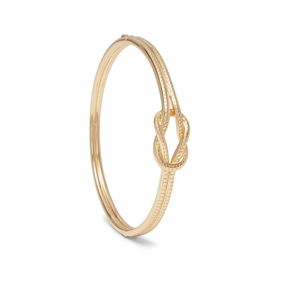 New Herakles Knot Hinged Bangle Bracelets