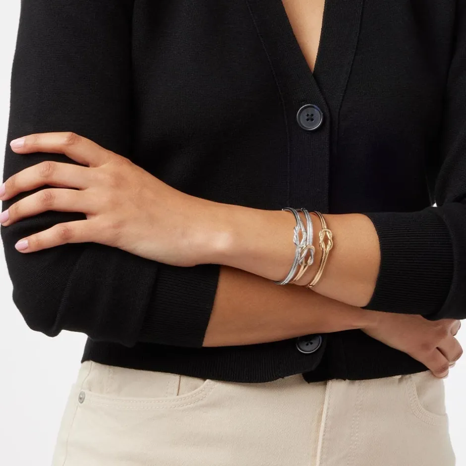 New Herakles Knot Hinged Bangle Bracelets