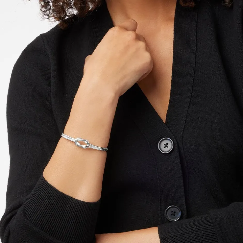 New Herakles Knot Hinged Bangle Bracelets