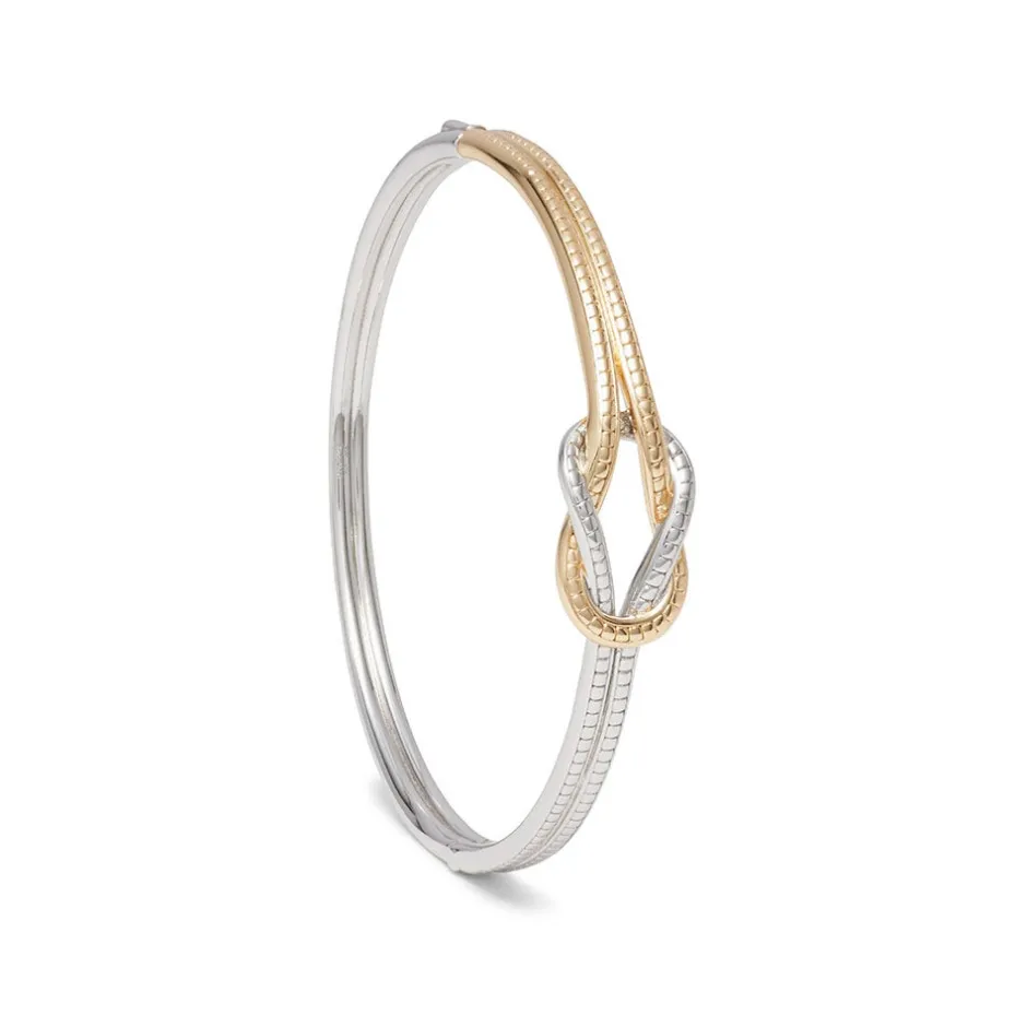 New Herakles Knot Hinged Bangle Bracelets