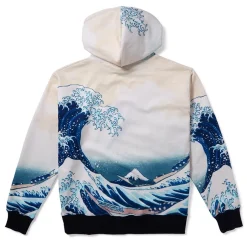 Clearance Hokusai Great Wave All-Over Print Unisex Hoodie Clothing