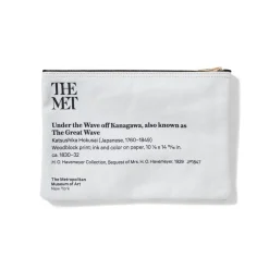 Discount Hokusai Great Wave Zip Pouch Bags