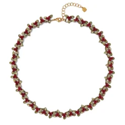 Holly Berry Jade Statement Necklace Necklaces