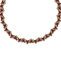 Holly Berry Jade Statement Necklace Necklaces