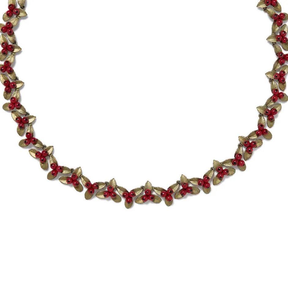 Holly Berry Jade Statement Necklace Necklaces