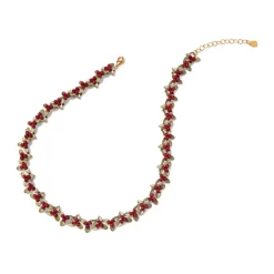 Holly Berry Jade Statement Necklace Necklaces