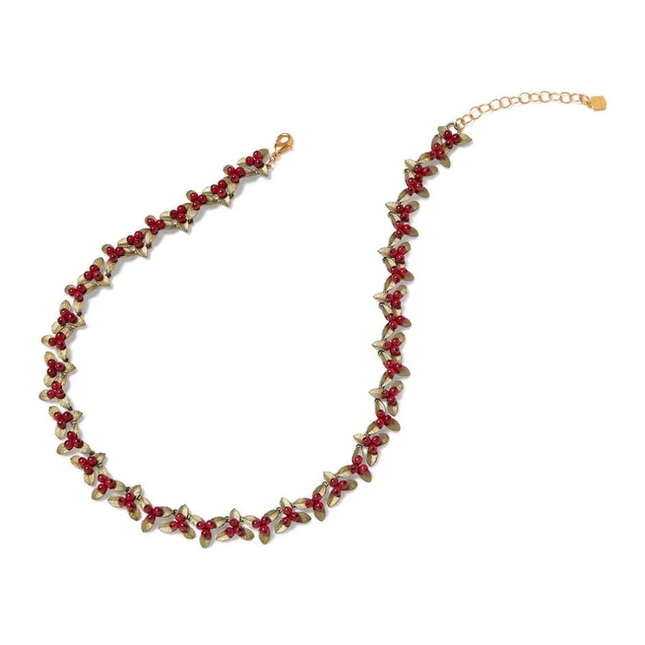 Holly Berry Jade Statement Necklace Necklaces