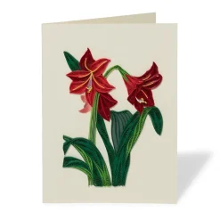 Discount Hybrid Amaryllis Quilled Holiday Card Holiday Cards