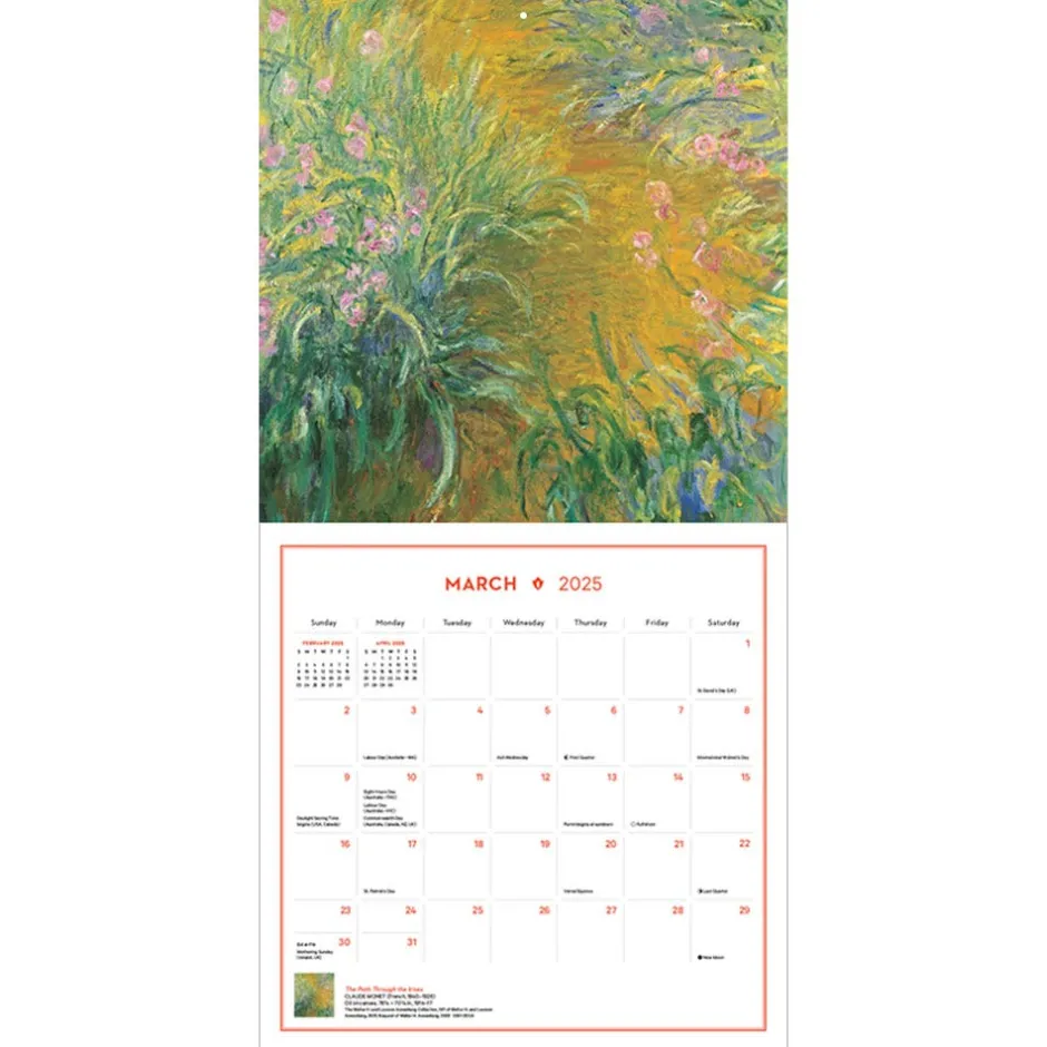Discount Impressionism and Post-Impressionism Wall Calendar 2025 Calendars