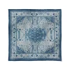 Hot Iranian Vase Carpet Blue Cotton-and-Silk Pocket Square Small Accessories