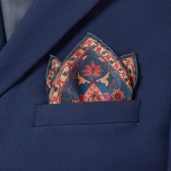Hot Iranian Vase Carpet Silk Pocket Square Small Accessories
