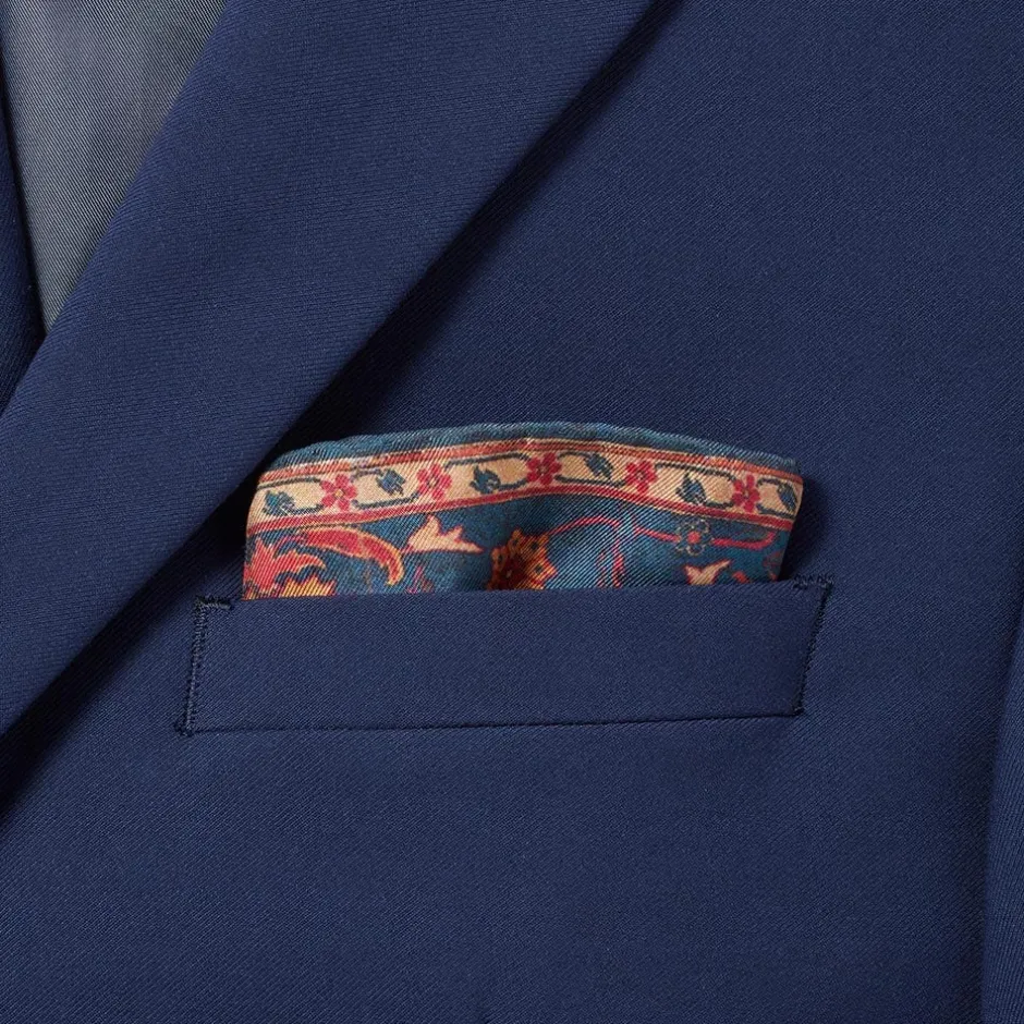 Hot Iranian Vase Carpet Silk Pocket Square Small Accessories