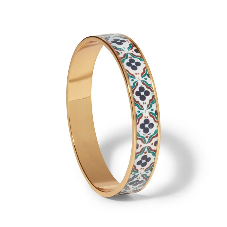 New Iznik Cintamani Enamel Bangle Bracelets