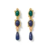 Online Japanese Imari Linear Drop Earrings Earrings