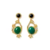 Japanese Imari Statement Drop Earrings Earrings