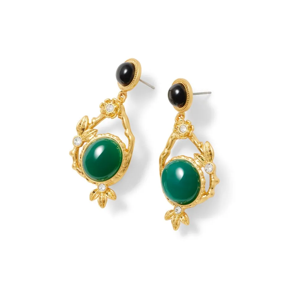Japanese Imari Statement Drop Earrings Earrings