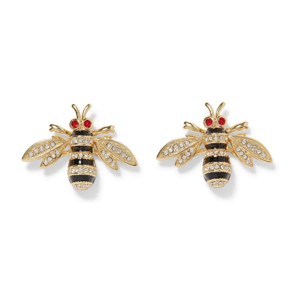 Clearance Jeweled Bee Stud Earrings Earrings