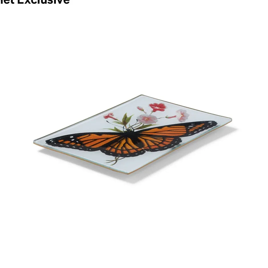 Outlet John Derian Dark Veinlet Butterfly Mini Decoupage Tray Decorative Accents