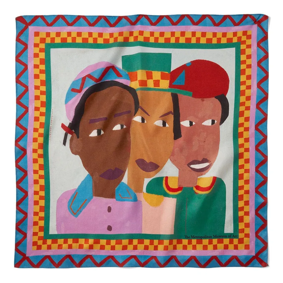 Sale Johnson Three Children Silk Neckerchief Scarves & Wraps