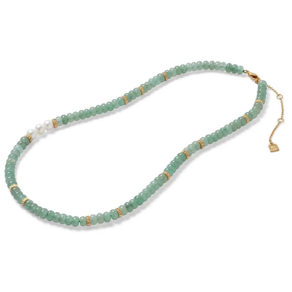 Hot Karavas Gems Aventurine Beaded Necklace Necklaces