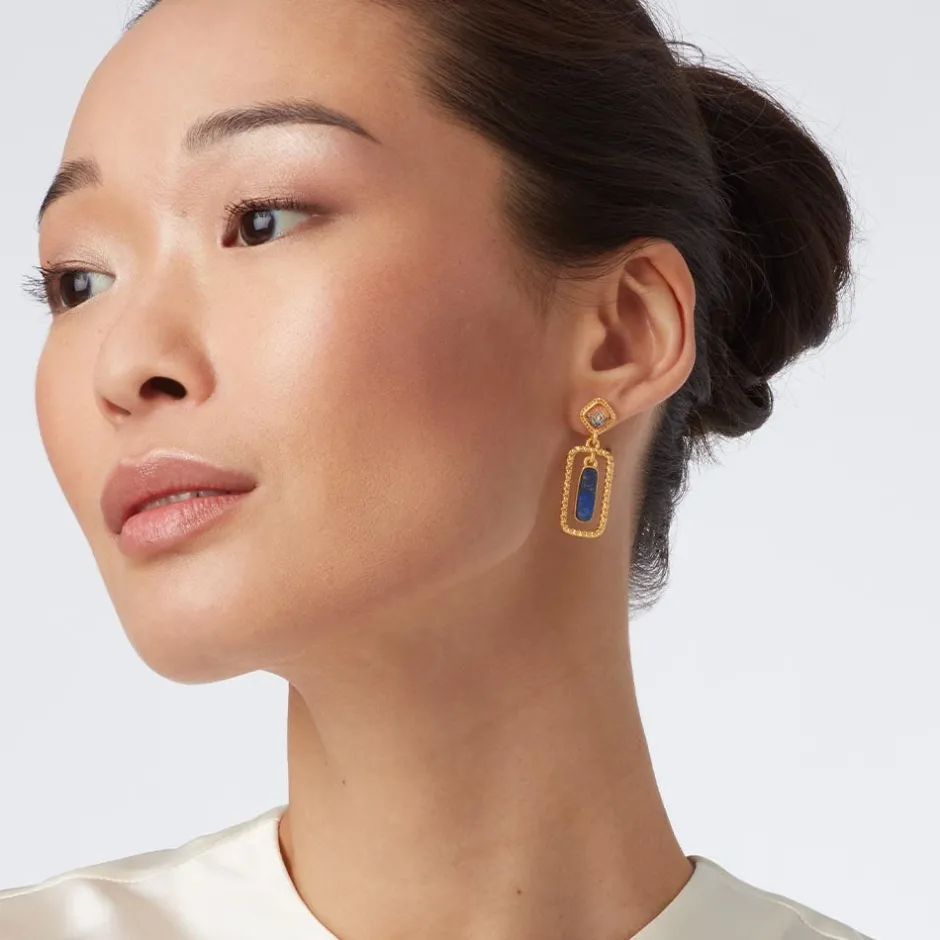 Sale Kashan Carpet Rectangular Drop Earrings Earrings