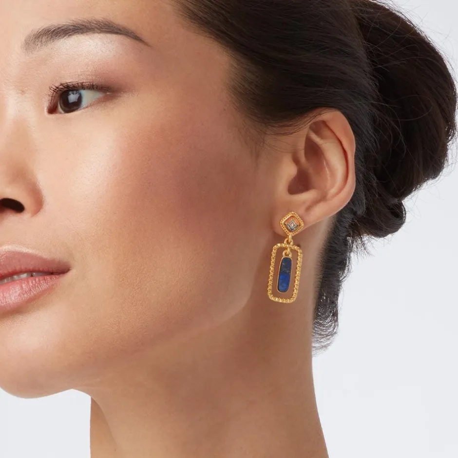Sale Kashan Carpet Rectangular Drop Earrings Earrings