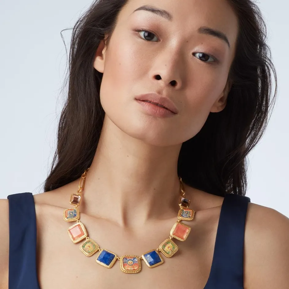New Kashan Carpet Statement Collar Necklace Necklaces
